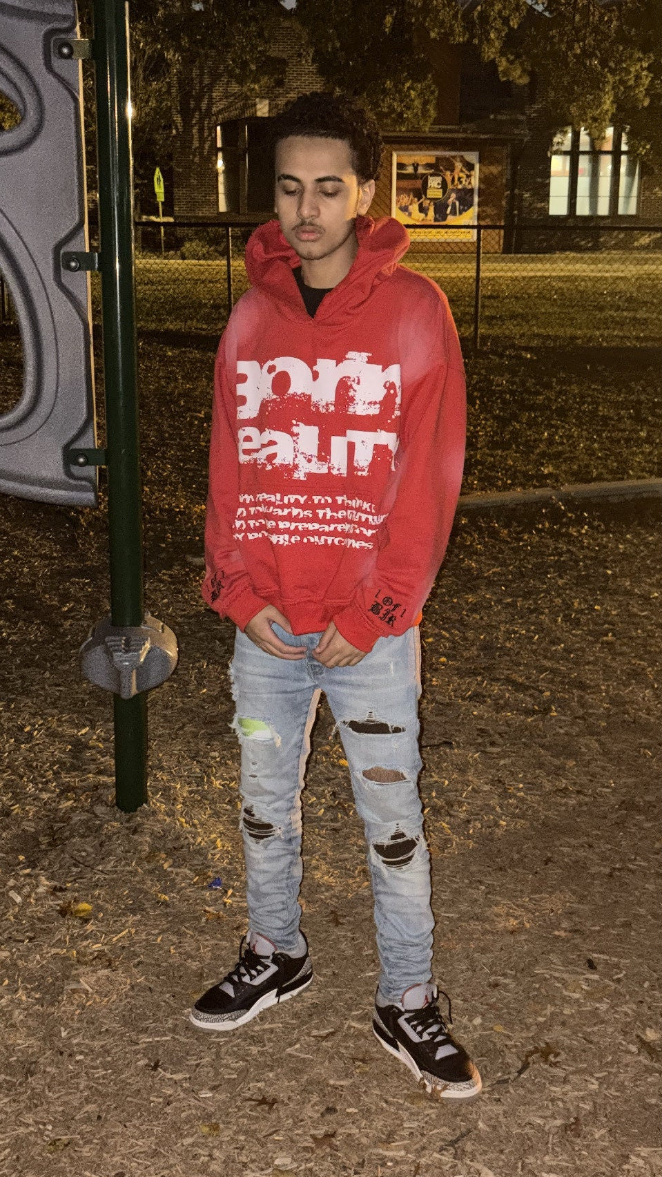 BIR CHERRY BLOSSOM HOODIE - RED