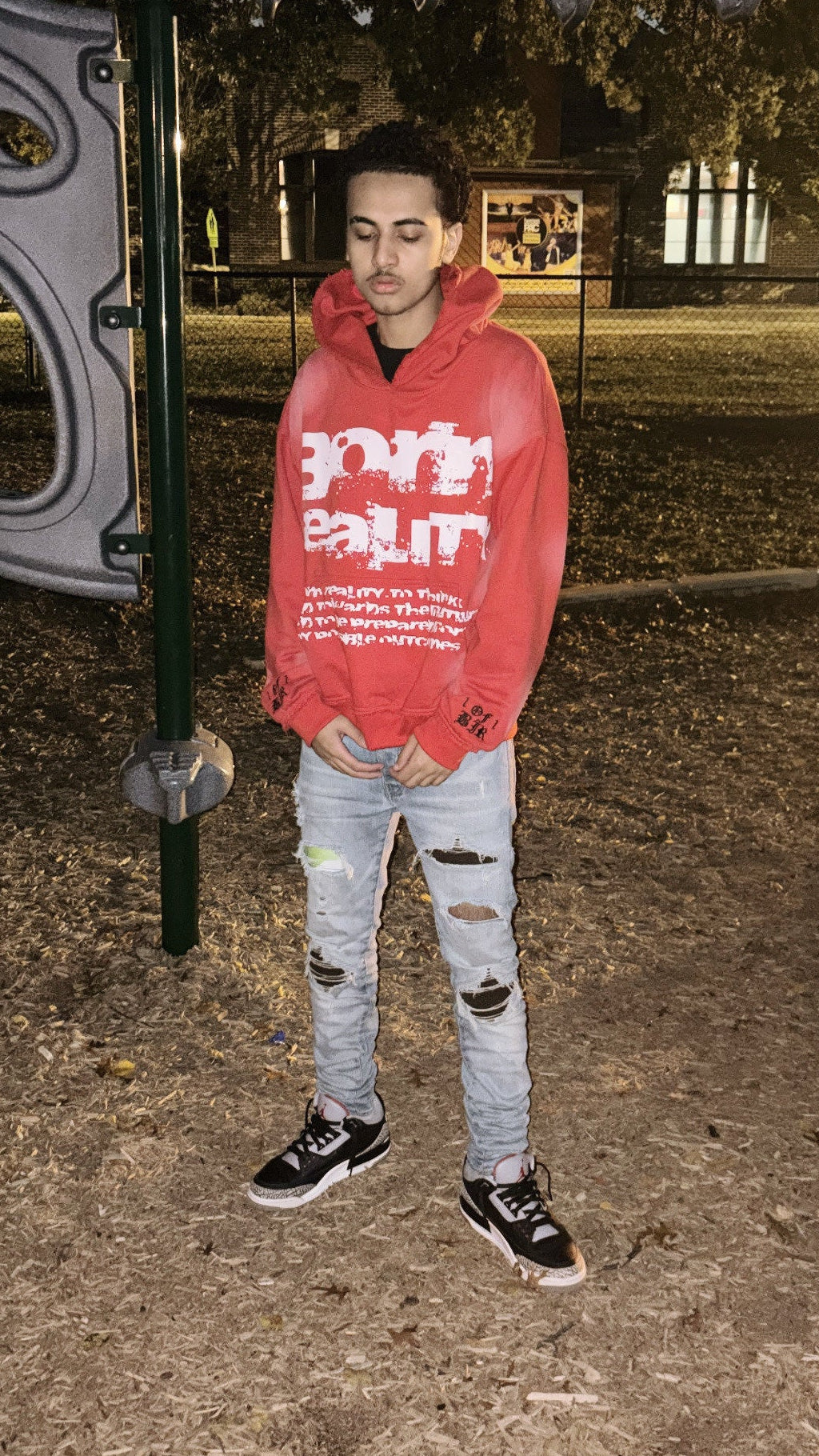 BIR CHERRY BLOSSOM HOODIE - RED