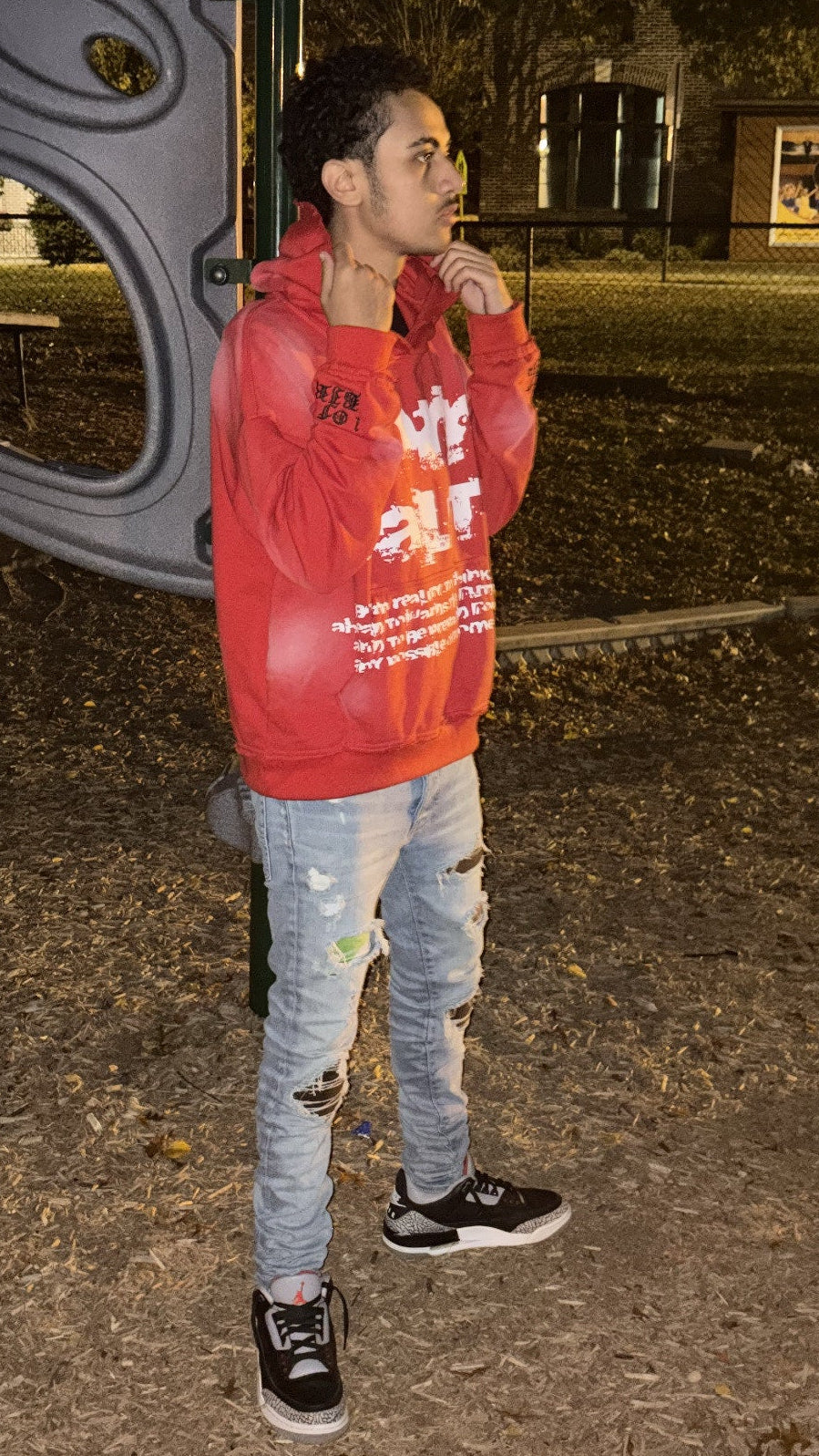 BIR CHERRY BLOSSOM HOODIE - RED