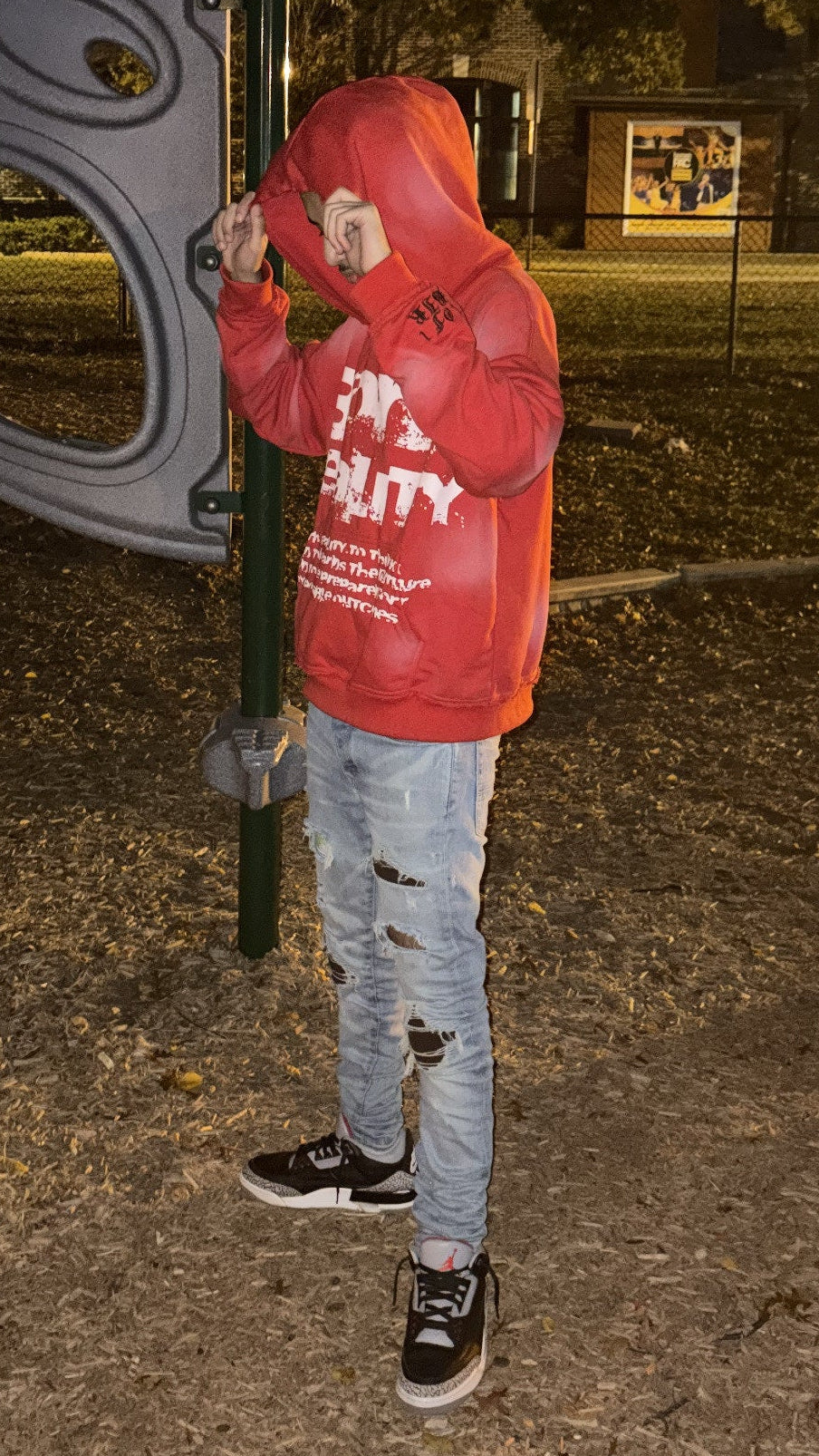 BIR CHERRY BLOSSOM HOODIE - RED