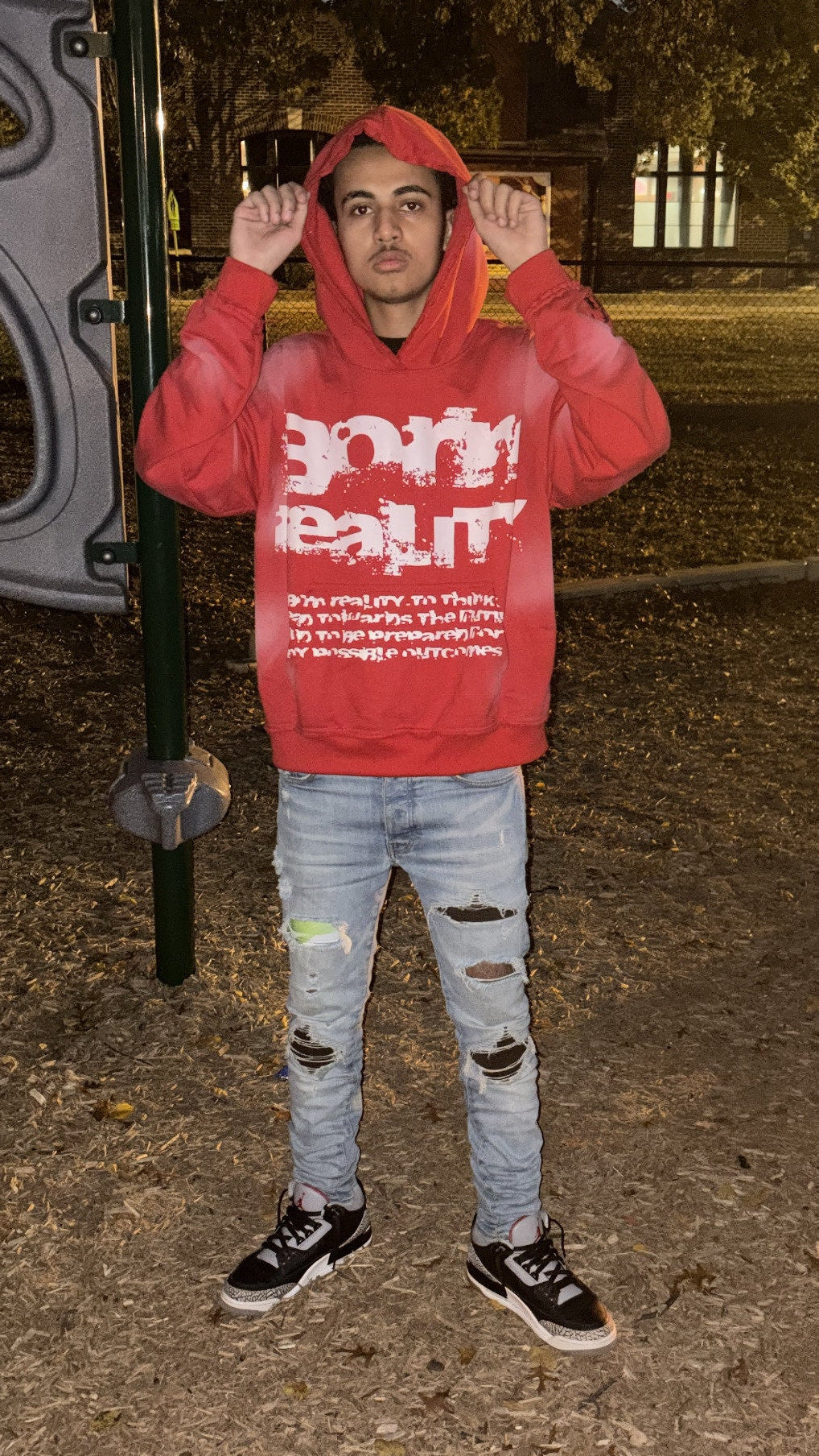 BIR CHERRY BLOSSOM HOODIE - RED