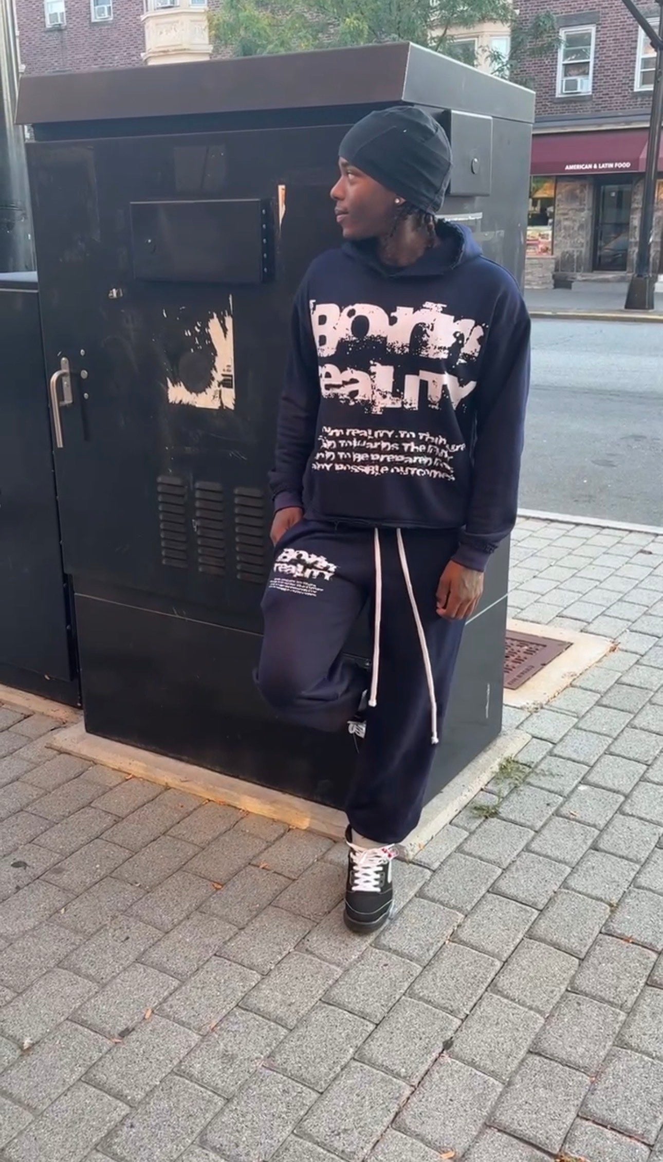BIR NAVY BLUE HOODIE - BLUE